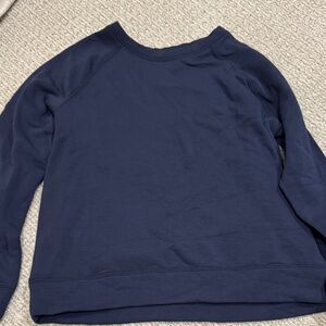 Quince Navy Blue fleece sweatshirt